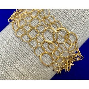 18K ITALIAN gold circle bracelet, Milor, VINTAGE